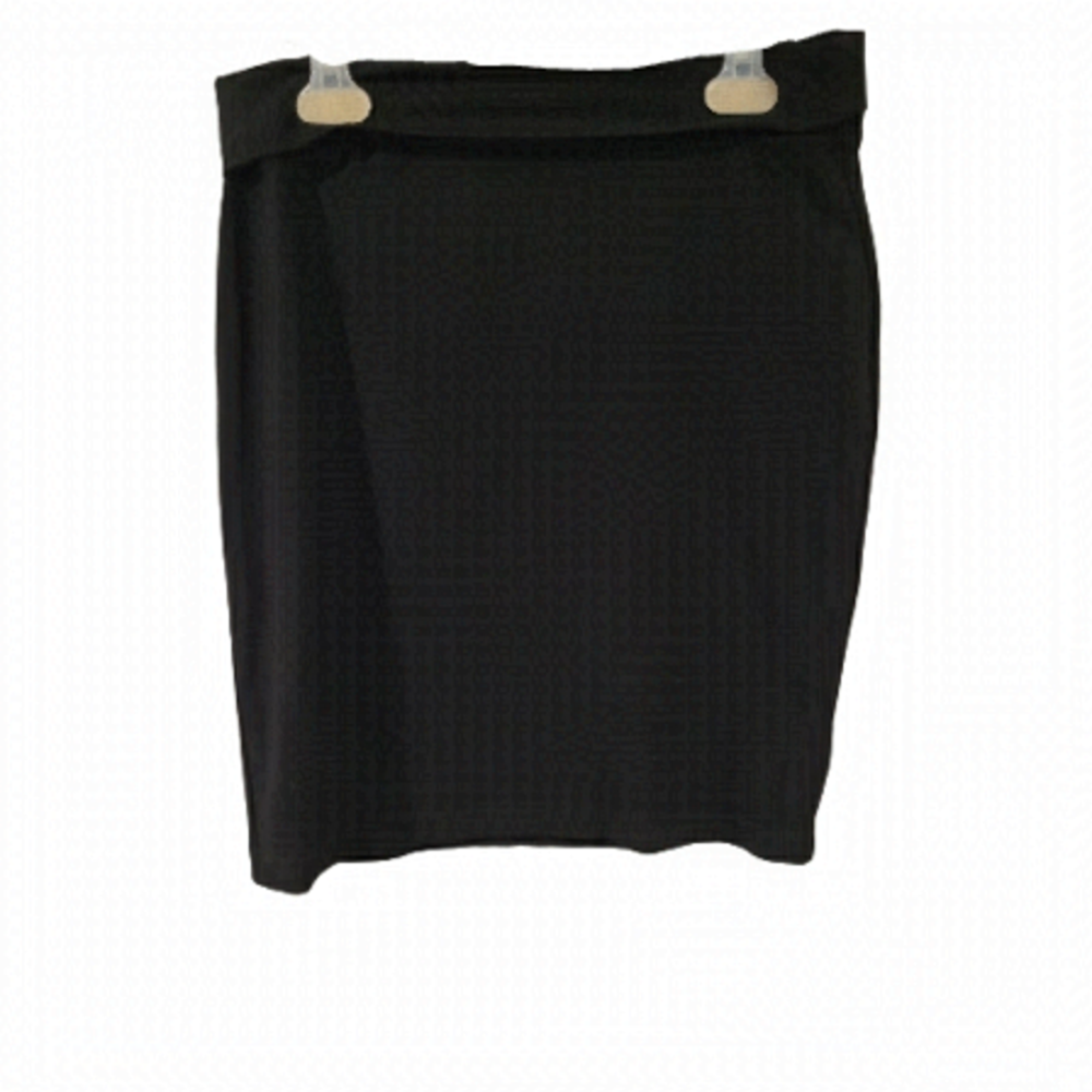 Eileen fisher Black Pull On Mini Skirt